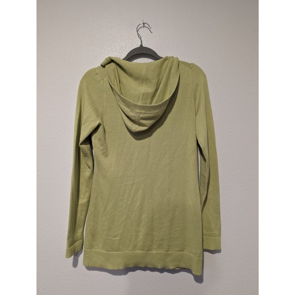Per Se Silk Green Button Down Cardigan Long Sleeve Sweater - Picture 2 of 4